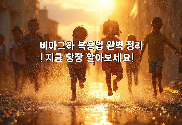 비아그라 복용법 완벽 정리! 지금 당장 알아보세요!
